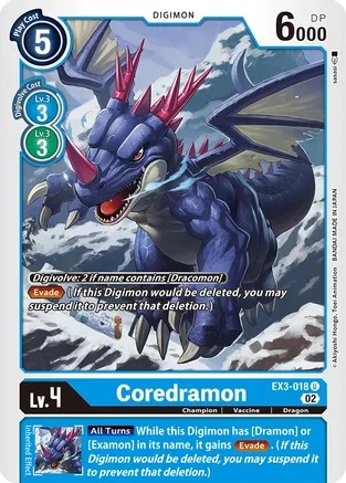 Coredramon - EX3-018 - U