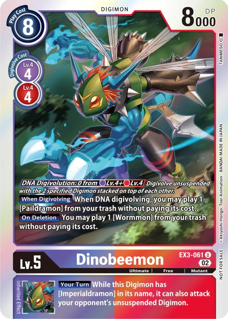 Dinobeemon (Box Topper) - EX3-061 - U