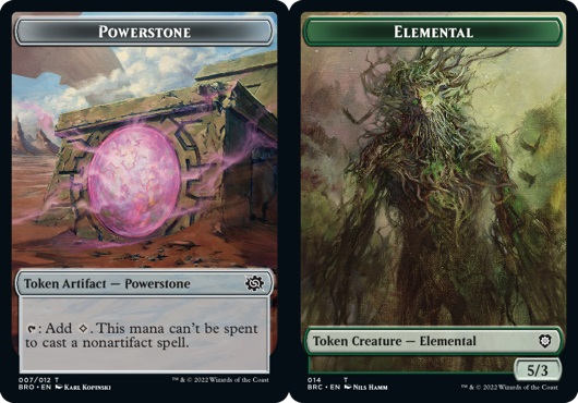 Powerstone Token // Elemental Token Double-Sided Token - Foil