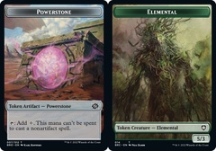 Elemental (014) // Powerstone (007) Double-Sided Token - Foil