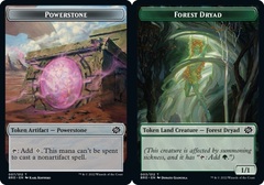 Forest Dryad (003) // Powerstone (007) Double-Sided Token - Foil