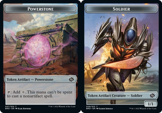 Powerstone Token // Soldier Token (008) Double-Sided Token - Foil