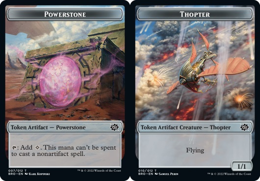 Token - Powerstone // Thopter - Foil