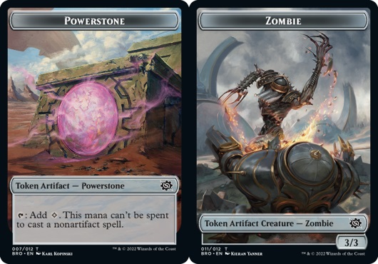 Powerstone Token // Zombie Token Double-Sided Token - Foil