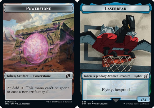 Powerstone Token // Laserbeak Token Double-Sided Token - Foil Powerstone Token // Laserbeak Token Double-Sided Token - Foil