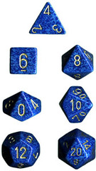 34mm Speckled d20 Golden Water - XS2098