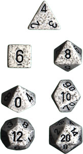 Arctic Camo Speckled d6 w/ #s - PS0687