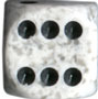 Arctic Camo Speckled d6 w/spots 12mm - DS1287