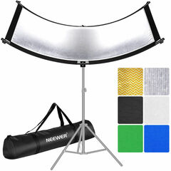 Neewer Large Clamshell Light Reflector/Diffuser 6-Color Kit with Carry Bag (61 x 24