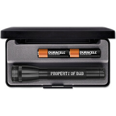 Maglite Mini Maglite 2-Cell AA Engraved Incandescent Flashlight (Black, Presentation Box)