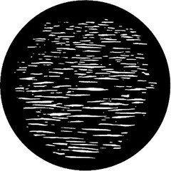 Rosco Prismatic Glass Gobo #43806 - Flaming Sun - Size B 86mm