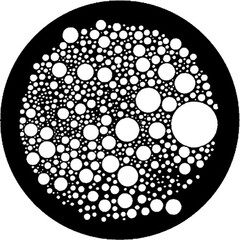 Rosco Standard Steel Gobo #7165 - Cloud 7 - Size A 100mm