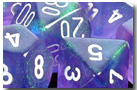 Polyhedral Purple w/white d6 w/#s - PB0607