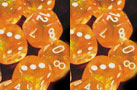 Polyhedral Orange w/white d20 - PB2003