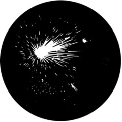 Rosco Standard Steel Gobo #7167 - Cloud 9