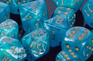 Polyhedral Blue w/gold d20 - PP2076