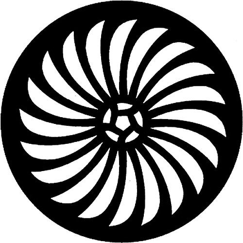 Rosco Standard Steel Gobo #7127 - Palm Leaf