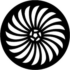 Rosco Standard Steel Gobo #7127 - Palm Leaf