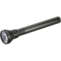 Nightstick Metal Dual-Light Rechargeable Flashlight with AC/DC Adapters and Charging Dock (Black)