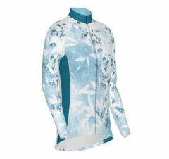 Primal Wear Floral Stamp Full Zip Long Sleeve Women's Cycling Jersey (215052085)