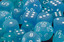 Polyhedral Caribbean Blue/white Tens 10 - PF1116