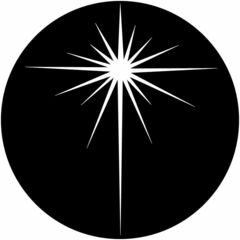 Rosco Independence 2 B/W Breakup Glass Gobo (Custom Size)
