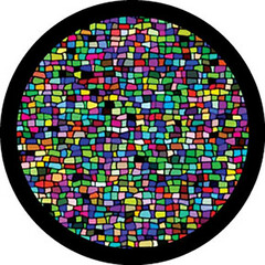 Rosco Reflective Diamonds B/W Breakup Glass Gobo (Custom Size)