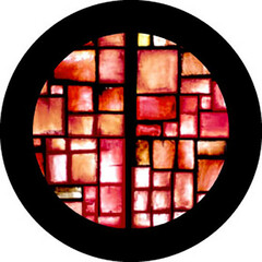 Rosco Rounded Star Crop Circle B/W Glass Gobo (Custom Size)
