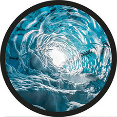 Rosco Standard Black and White Glass Spectrum Gobo #81122 Cracking (86mm = 3.4