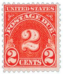 2c Postage Due - Rotary Press - dull carmine.
