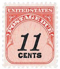 11c Postage Due Stamp - carmine rose.