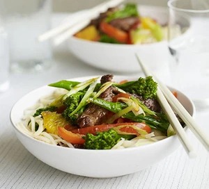 Beef & orange stir-fry