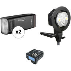 Godox AD200Pro Dual Flash Kit with Bracket and X2 Trigger for Sony