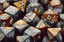 Polyhedral Copper-Steel w/white d6 w/#s - PG0624