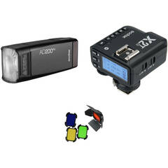 Godox AD200Pro Kit with X2 Trigger and Barndoors for Olympus/Panasonic