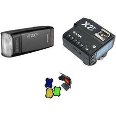 Godox AD200Pro Kit with X2 Trigger and Barndoors for Canon