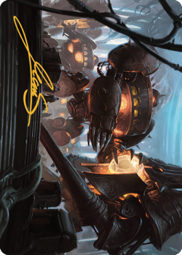 Autonomous Assembler Art Card - Gold-Stamped Signature