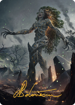 Titania, Gaea Incarnate Art Card - Gold-Stamped Signature Titania, Gaea Incarnate Art Card - Gold-Stamped Signature