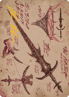 Blackblade Reforged Art Card - Gold-Stamped Signature