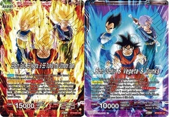 Son Goku & Vegeta & Trunks // SS Son Goku, SS Vegeta, & SS Trunks, the Ultimate Team - BT19-001 - UC
