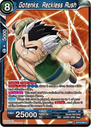 Gotenks, Reckless Rush - BT19-060 - R