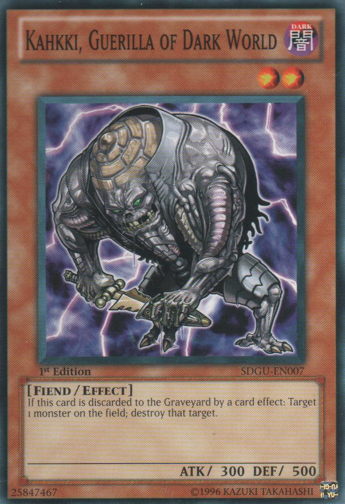 Kahkki, Guerilla of Dark World - SDGU-EN007 - Common - 1ere edition // SDGU - Structure Deck: Gates of the Underworld