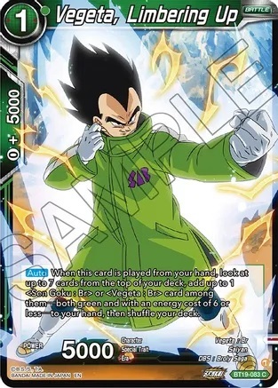 Vegeta, Limbering Up - BT19-083 - C