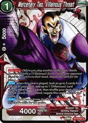 Mercenary Tao, Villainous Threat - BT19-007 - C - Foil