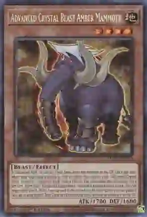 Mammouth dambre de bete de cristal avancee - BLCR-EN014 - Secret Rare - 1ere edition // Battles of Legend: Crystal Revenge