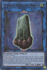 G Golem Stubborn Menhir - BLCR-EN043 - Ultra Rare - 1st Edition