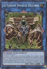 G Golem Invalid Dolmen - BLCR-EN044 - Secret Rare - 1st Edition