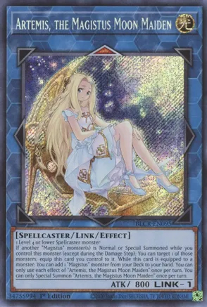 Artemis, the Magistus Moon Maiden - BLCR-EN095 - Secret Rare - 1st Edition Artemis, the Magistus Moon Maiden - BLCR-EN095 - Secret Rare - 1st Edition