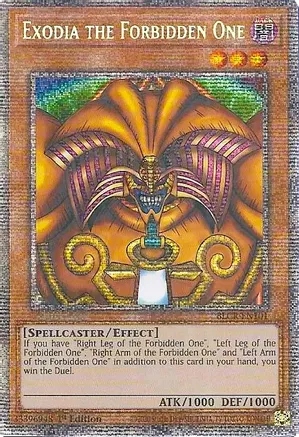 Exodia the Forbidden One - BLCR-EN101 - Starlight Rare - 1st Edition Exodia the Forbidden One - BLCR-EN101 - Starlight Rare - 1st Edition