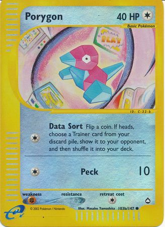 Porygon - 103b/147 - Common - Reverse Holo